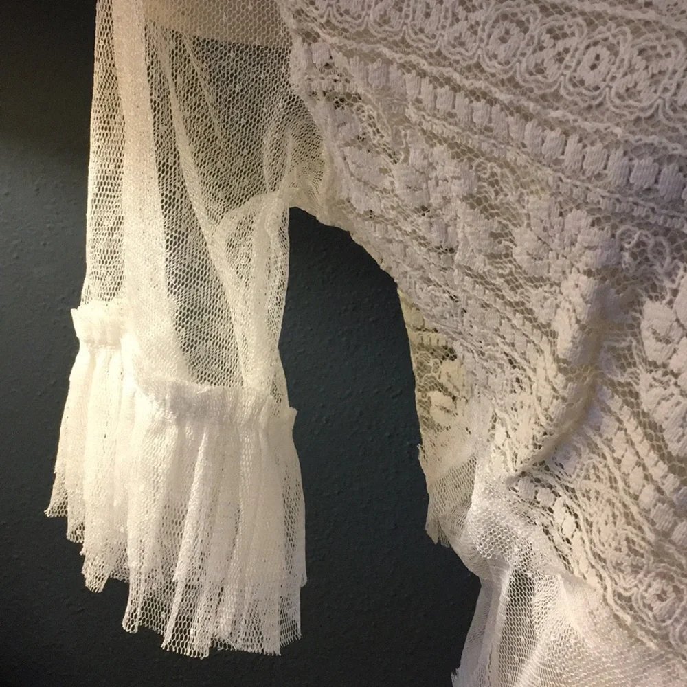 NWT Umgee Lace Crop Top S M L - Picture 6 of 7